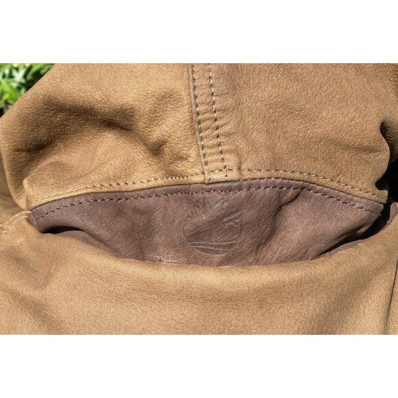 Timberland Water Resistant Leather Jacket Mens S Wool Lined Leather Jacket - Picture 5 of 11